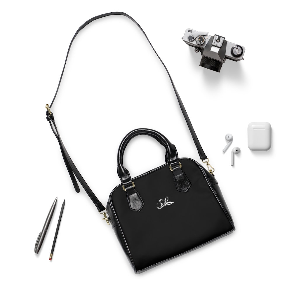 Ask Lioness™ Basic Ebony & Ivory Shoulder Handbag - Image 3