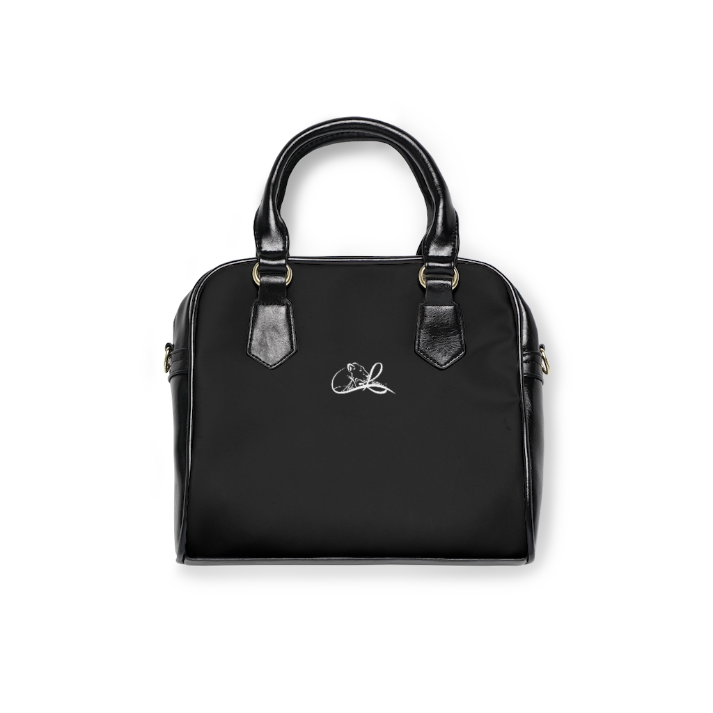 Ask Lioness™ Basic Ebony & Ivory Shoulder Handbag