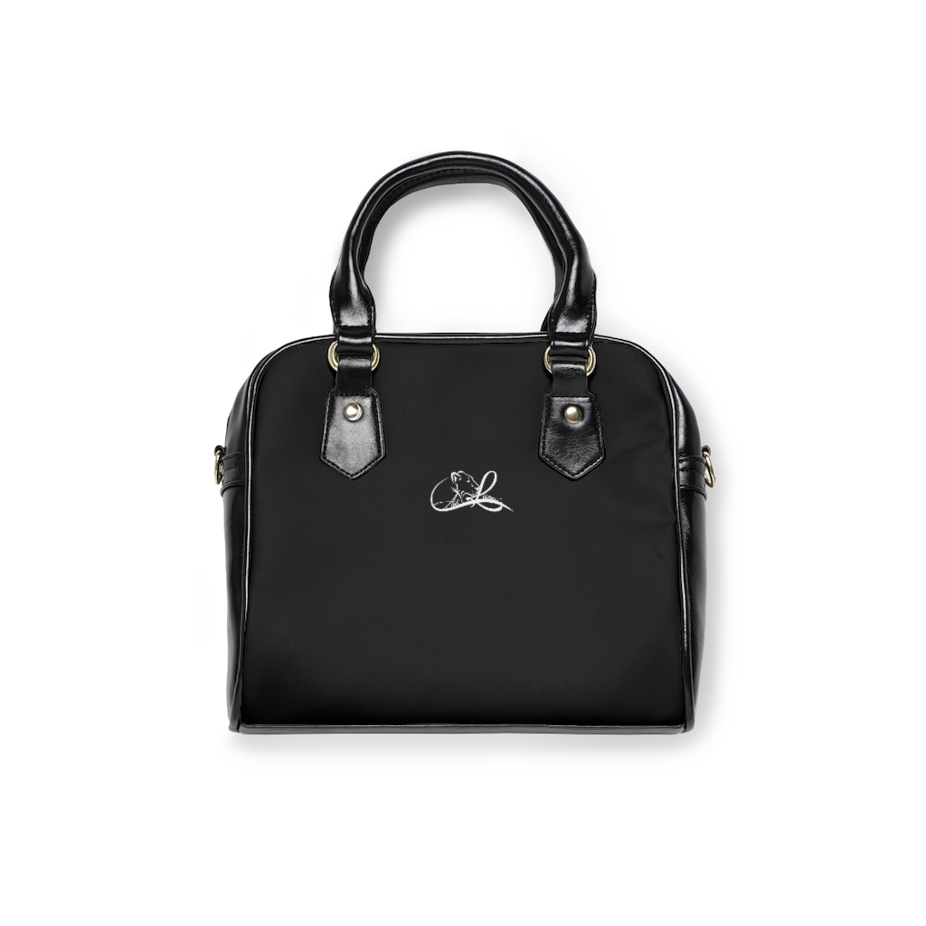 Ask Lioness™ Basic Ebony & Ivory Shoulder Handbag - Image 2