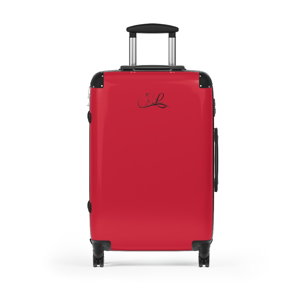 Ask Lioness™ Dark Red Suitcases - Image 11