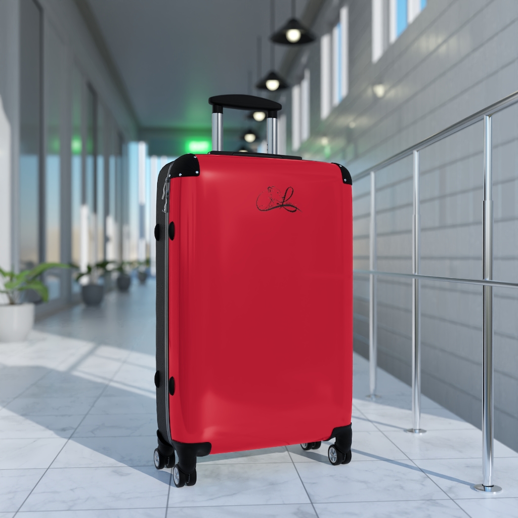 Ask Lioness™ Dark Red Suitcases - Image 13