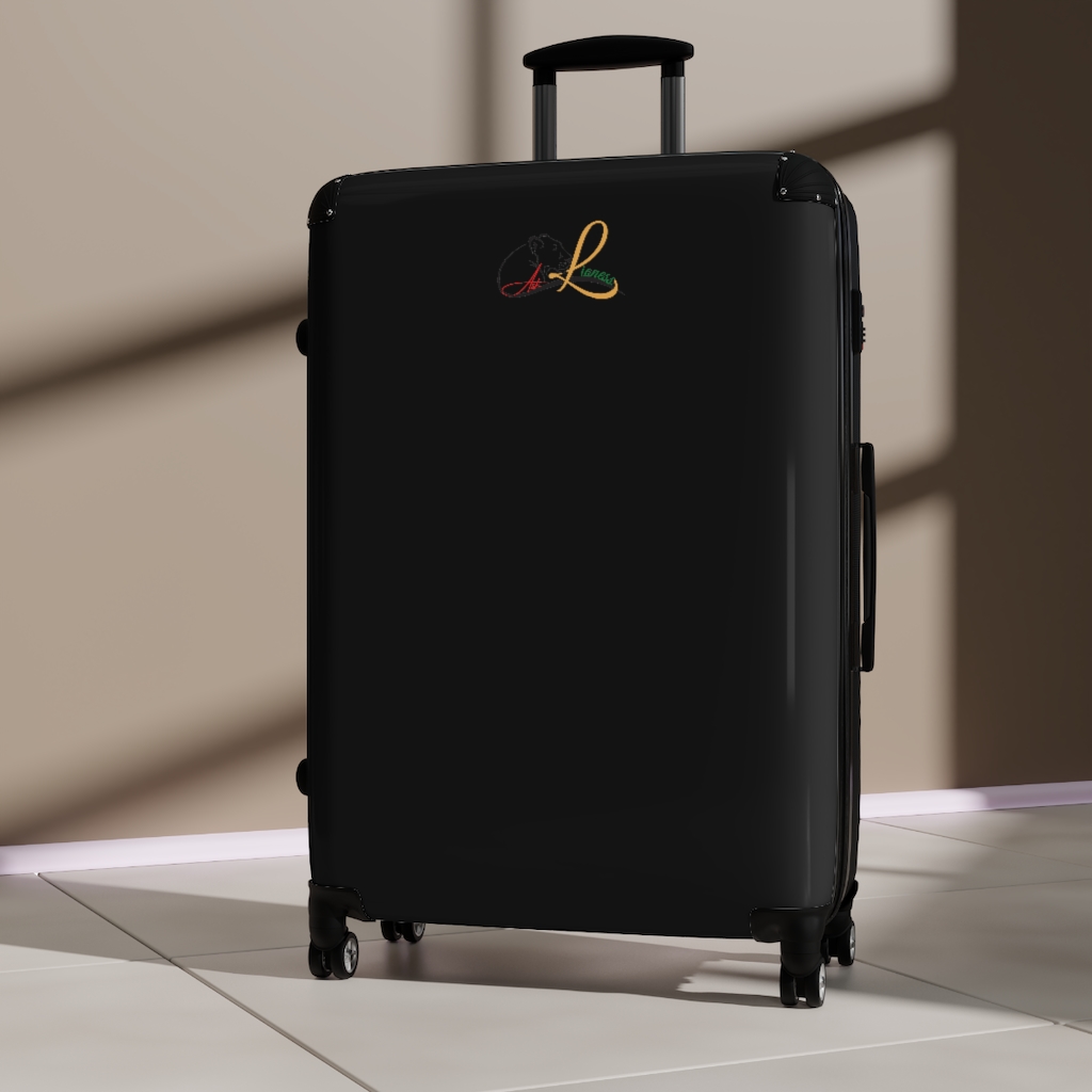 Ask Lioness™ Black Rasta Suitcases - Image 4