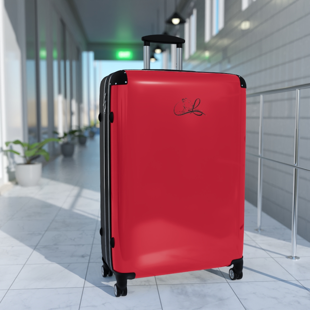 Ask Lioness™ Dark Red Suitcases - Image 3