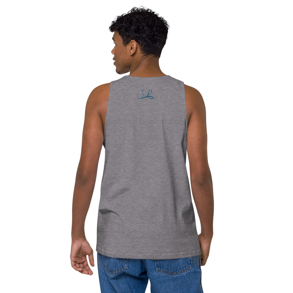Ask Lioness™ Men’s premium tank top - Image 14