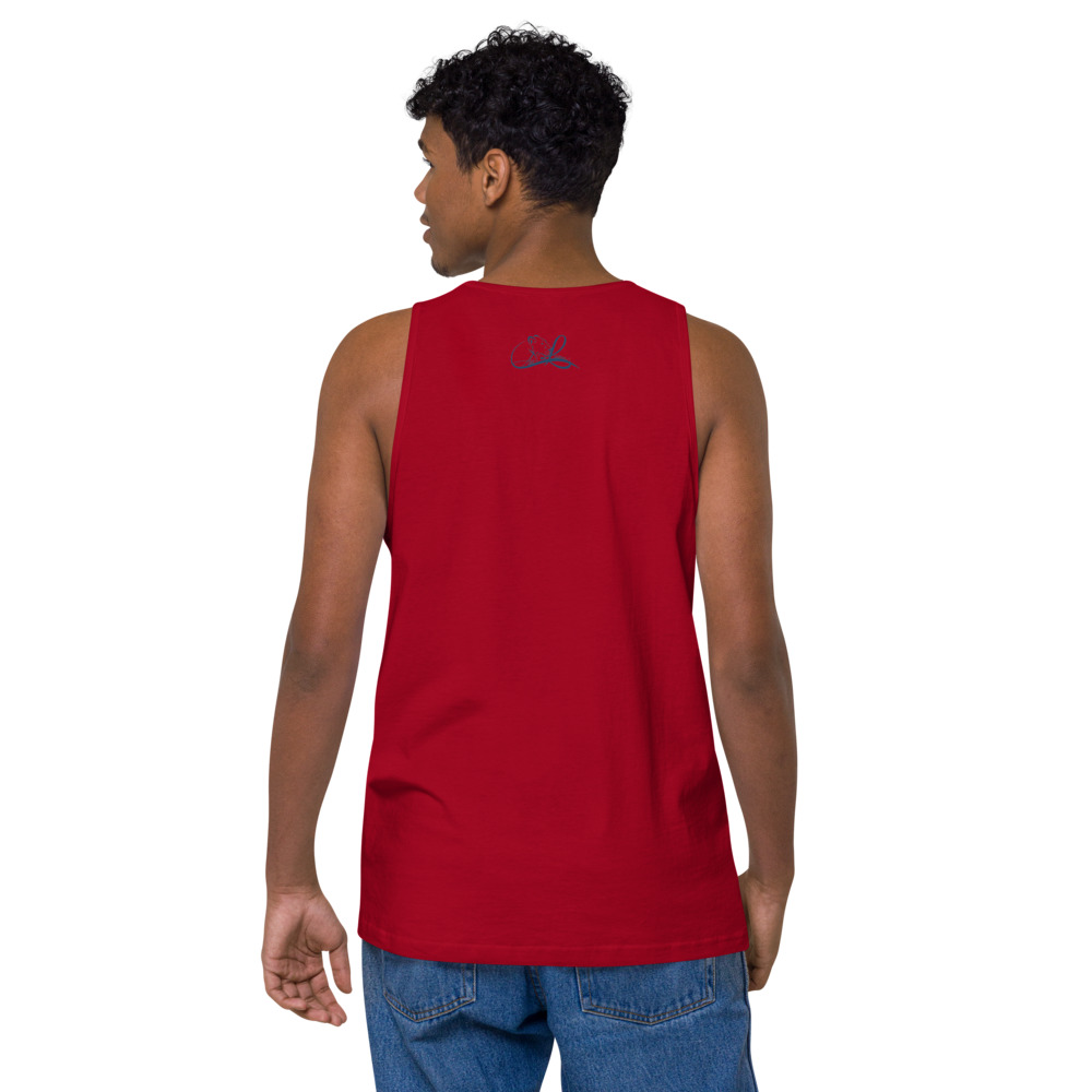Ask Lioness™ Men’s premium tank top - Image 6