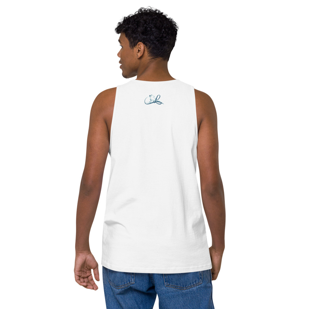 Ask Lioness™ Men’s premium tank top - Image 17