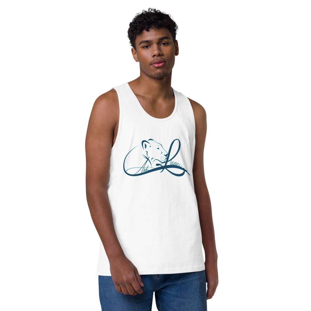 Ask Lioness™ Men’s premium tank top