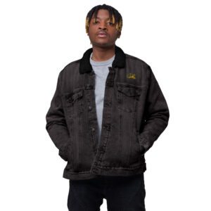 Ask Lioness™ Unisex denim sherpa jacket